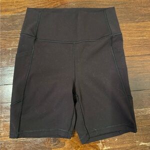 GAP Black High-Rise Bike Shorts